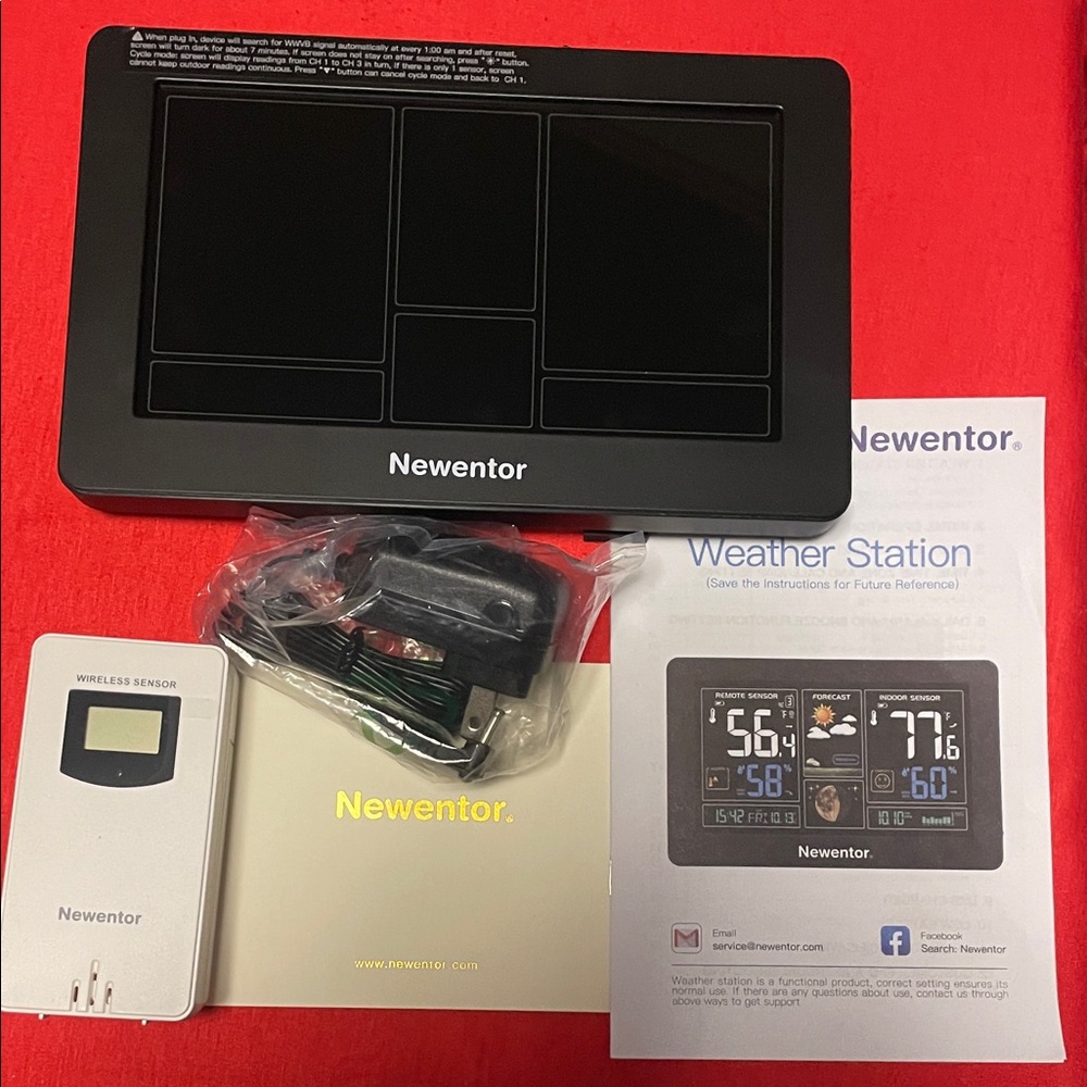 Newentor Weather Station with Wireless Sensor